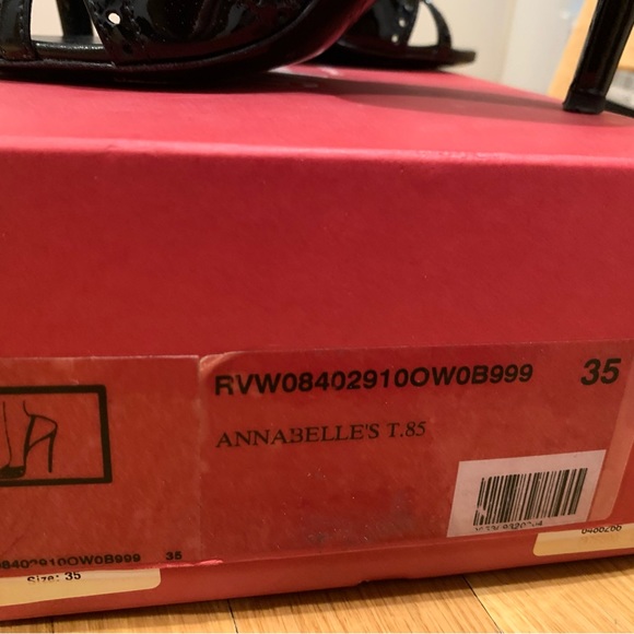 Glossy black Roger Vivier high-heeled sandals - size 35 - Picture 4 of 7